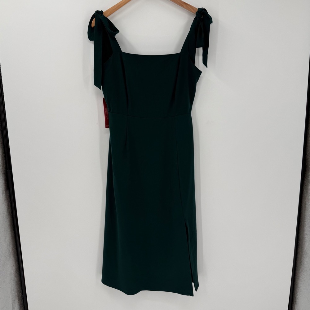 NWT Petal & Pup Laurel Emerald Tie Strap Midi Dress US 8 Wedding Guest